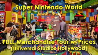 Super Nintendo World  FULL MERCHANDISE TOUR  1UP Factory Store @ Universal Studios Hollywood