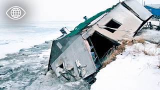 In Alaska versinkt ein Dorf langsam im steigenden Meeresspiegel. Shishmaref – AMP-Dokumentation