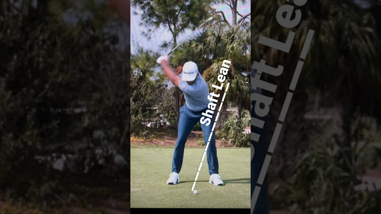 Dustin Johnson incredibly forward shaft lean at Impact 🏌️‍♂️⛳️‼️ golf