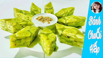 Bánh Chuối Hấp _ Cách Làm Bánh Chuối Hấp Lá Dứa Nước Cốt Dừa Thơm Ngon Béo Ngậy | Hà My Vlog