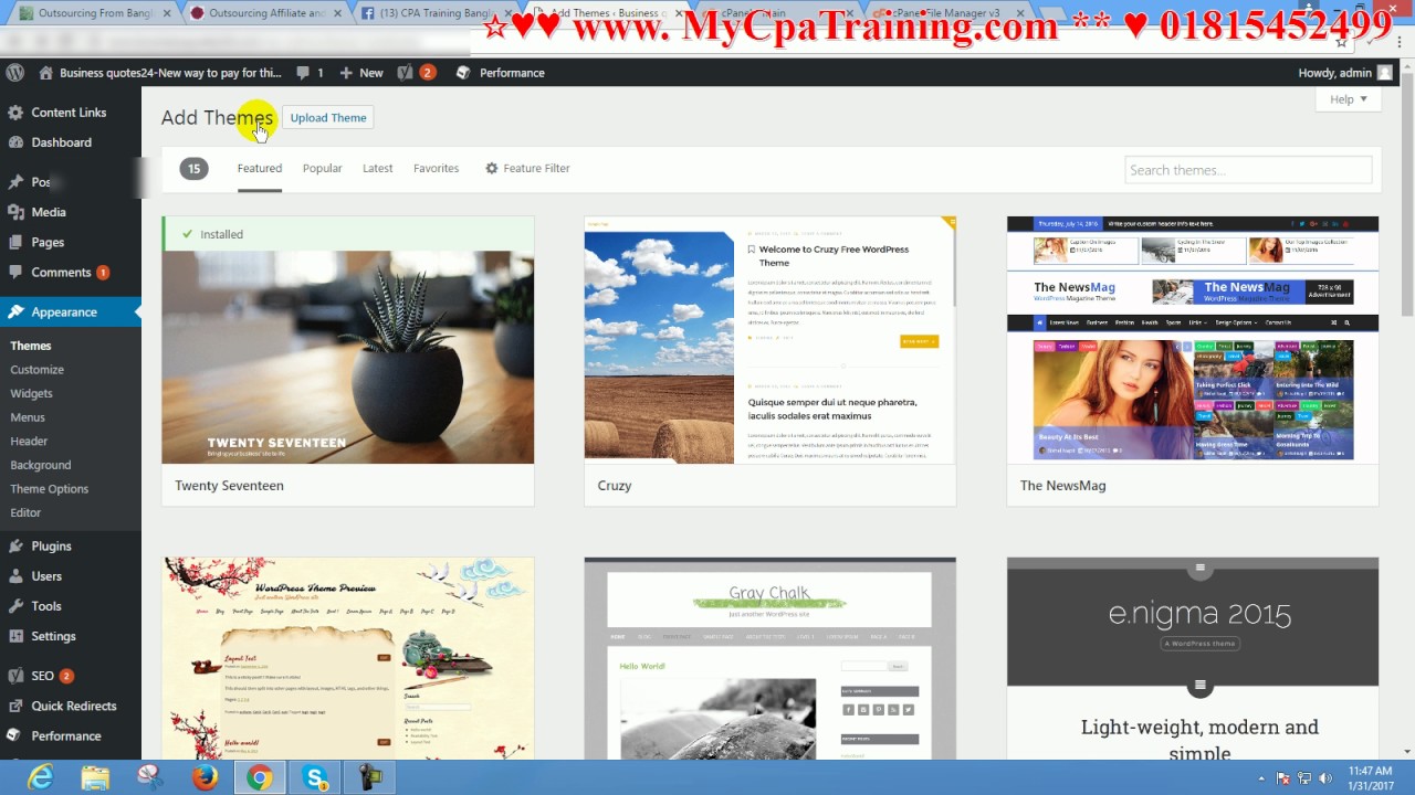 wordpress theme and plugin installation problem solve # Contact ...