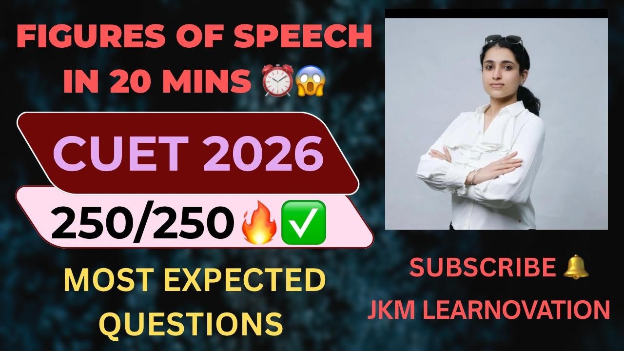 All Figures of Speech for CUET 2026 in 10 Minutes 🔥 | PYQs + Practice ...