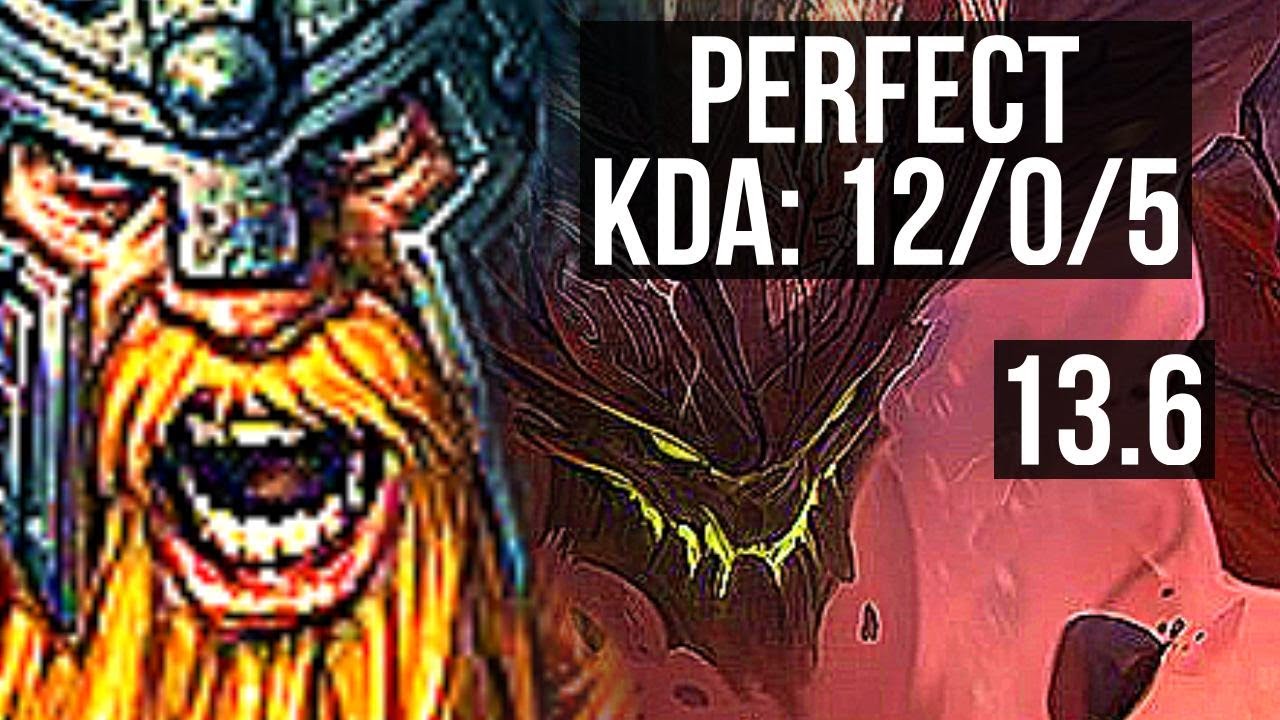 OLAF vs MALPH (TOP) | 12/0/5, Rank 2 Olaf, 65% winrate, Legendary, 300+ games | TR Challenger | 13.6