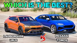 GTA 5 : LAMBORGHINI URUS (REAL) VS PEGASSI TOROS (FAKE) (WHICH IS BEST CAR?) Lamborghini Urus Gta 5 Online Toros Review Best Customization Sale