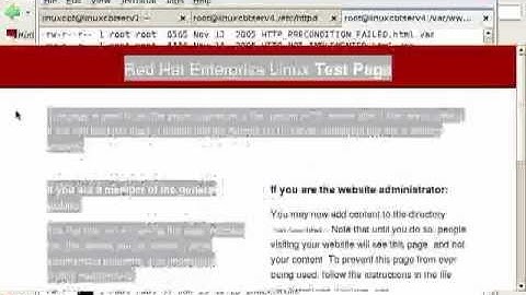 Redhat Enterprise linux 5 Apache Server Basic-Part3.flv