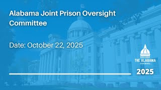 Alabama Joint Prison Oversight Committee Configuration