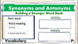 Synonyms & Antonyms Made Easy: Vocabulary Workshop(1) | Building a stronger word bank.