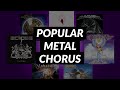 The most popular melody in metal music