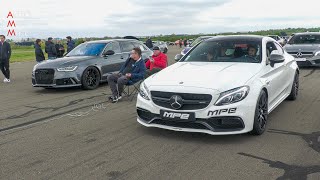 Audi RS6 C7 vs 650HP Mercedes-AMG C63