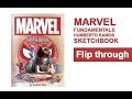 Marvel fundamental humberto ramos sketchbook flip through spiderman