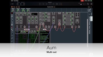 MooMu Multi Out in AUM, Logic, Cubasis on the iPad