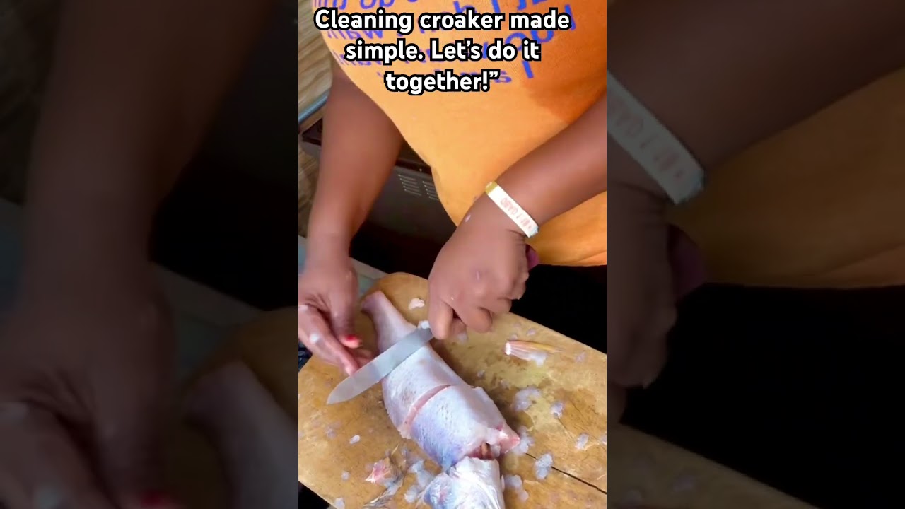 How to clean croaker fish 