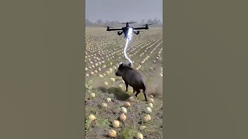 Drone to kill harmful pigs #villagelife #smartfarming #rurallife #farmingtraditions #farming101