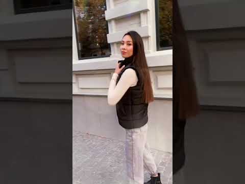 Стильний жіночий жилет (Розмір 42-44, 46-48, 50), Чорний, видео 1