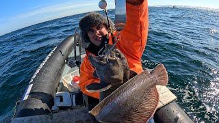 Рыбалка с лодки в Баренцевом море / Fishing from a boat in the Barents Sea