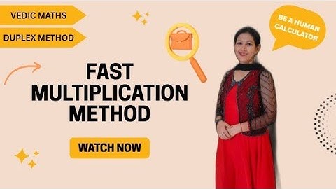 Finding the square using DUPLEX METHOD (Vedic Maths) 