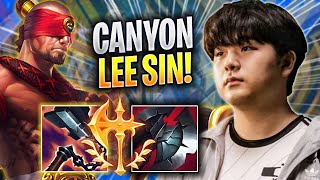 CANYON IS A GOD WITH LEE SIN! - DK Canyon Plays Lee Sin JUNGLE vs Taliyah! | Season 2023