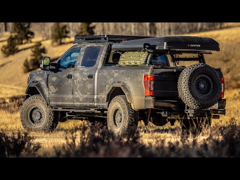 ULTIMATE Overland / Adventure BED RACK Setup For The Diamondback Cover (Yakima, FrontRunner)