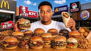 I Tried The CHEAPEST BURGER AT EVERY Fast Food Restaurant IN SOUTH AFRICA 