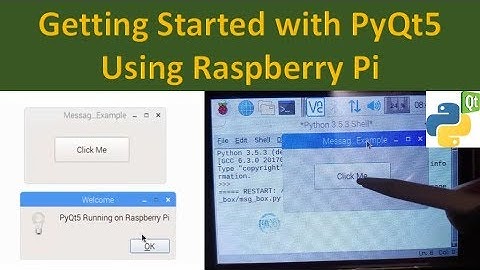 Getting Started with PyQt5 on Raspberry Pi