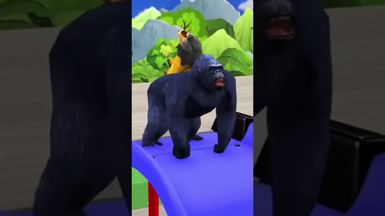 Gorilla eating ice cream 🍦 