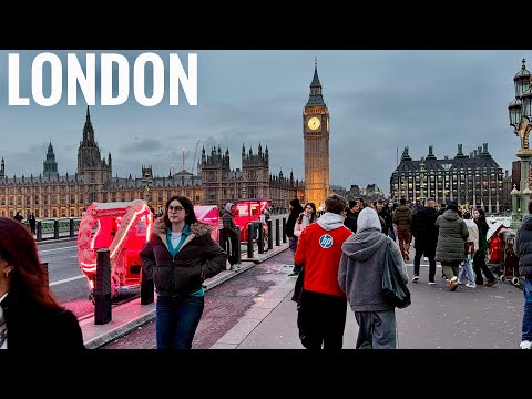 England, Central London Sunset Walk | Relaxing Walking tour in West End London [4K HDR]