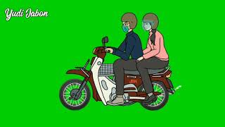 Green Screen Animasi Motor #28