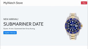 Website Toko Jam Sederhana (CRUD PHP) - Presentasi UAS Pemrograman Web