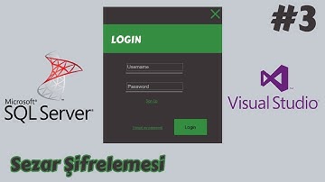 C# Form ile Giriş ve Kayıt Uygulaması - Sezar Şifrelemesi