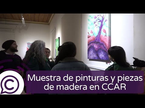 Pinturas sobre árboles y piezas de madera, exposiciones de junio en Centro Cultural