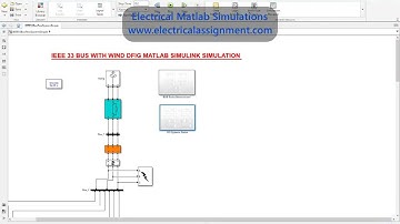 IEEE 33 BUS WITH WIND DFIG MATLAB SIMULINK SIMULATION MATLAB SIMULINK PROJECTS