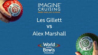 World Indoor Bowls Championship 2024 Les Gillett vs Alex Marshall  Day 15 Match 3