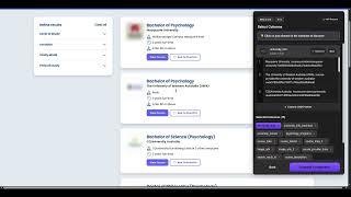 How to Scrape Multiple Psychology Degree Listings from com.au with Minexa.ai