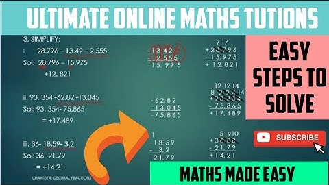 DECIMAL NUMBERS || SIMPLIFY DECIMALS || DECIMAL FRACTIONS Exercise 4B Part3 || MATHS || ICSE MATHS
