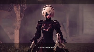 Machines eat android and resistance members | Weird Machines - NieR Automata