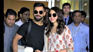 Anushka Sharma With Husband Virat Kohli Spotted At Mumbai Airport