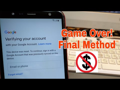 Final Method! Free! Samsung J6/J6+ (SM-J600FN/SM-J610FN), Remove Google Account, Bypass FRP.