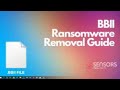 Bbii virus bbii files  remove  decrypt data free fix