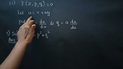 Non linear P.D.E-Type 3 & 4~Video 48