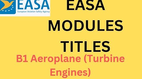 EASA MODULES TITLES