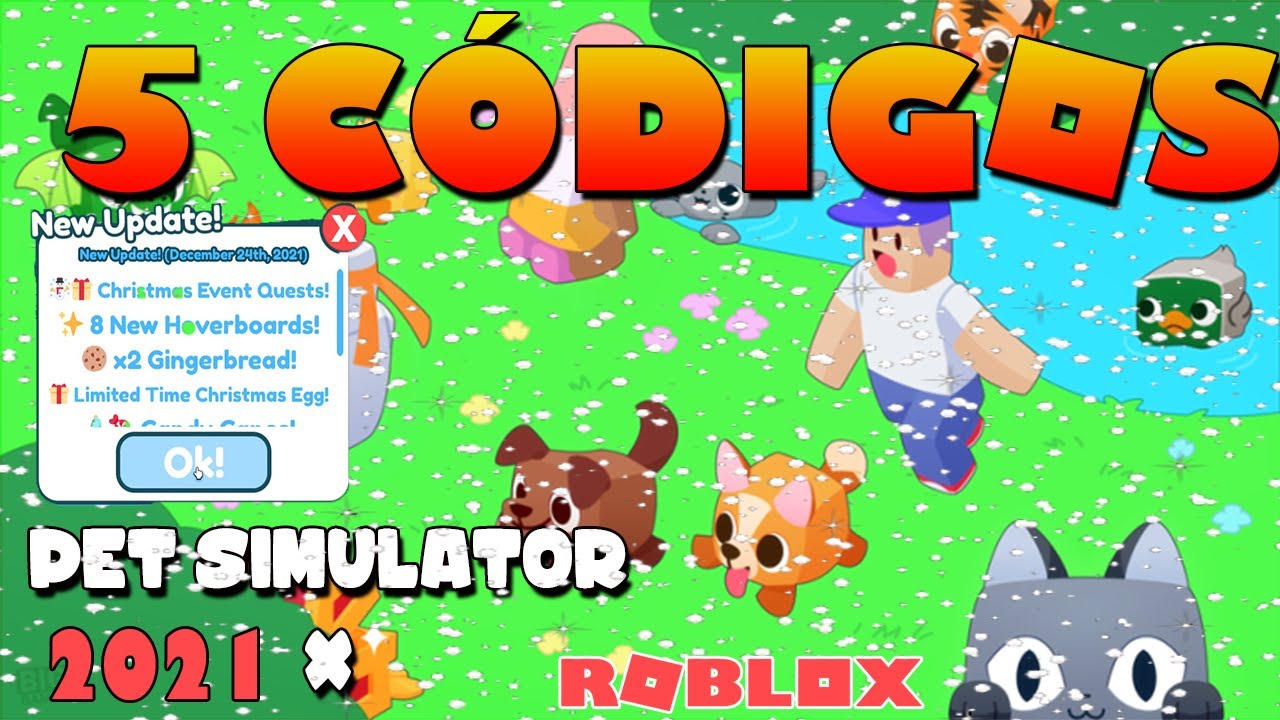 INCRIVEL SAIU!! CODIGOS ATIVOS NO PET SIMULATOR X GANHE 3 PETS SANTA PAWS  MYTHICAL NO roblox 