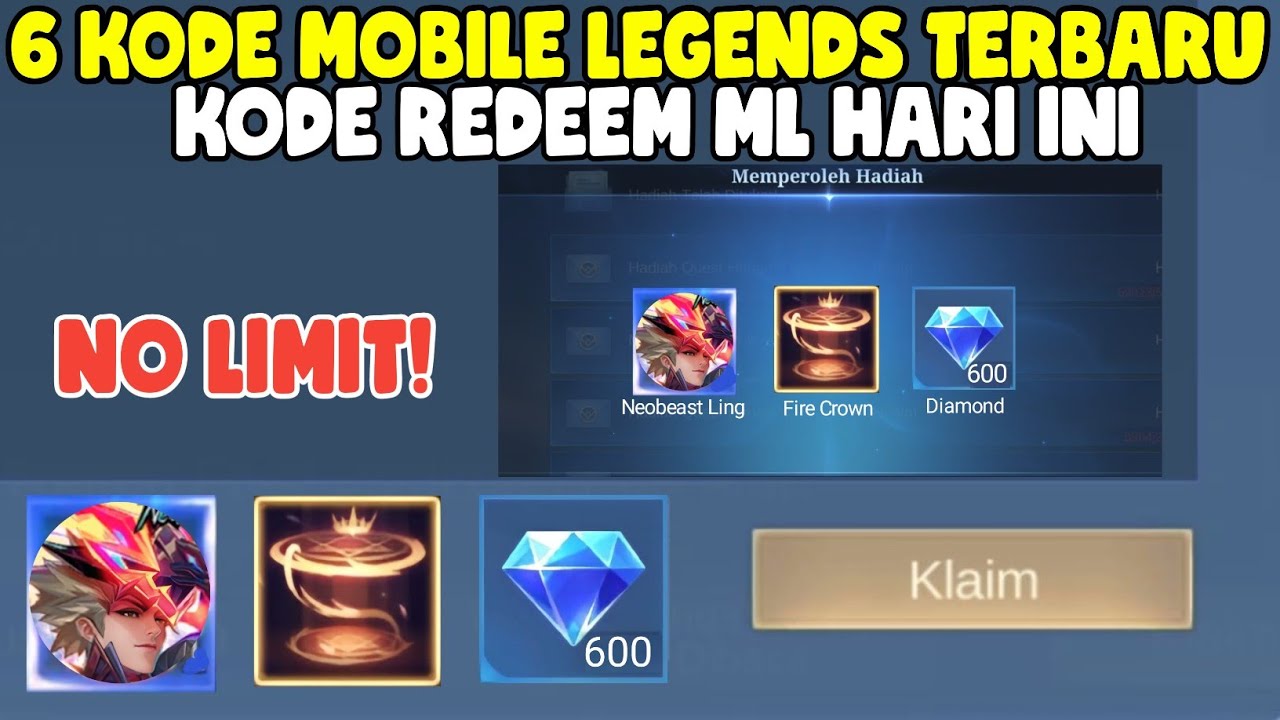 BURUAN REDEEM! KODE REDEEM MOBILE LEGENDS TERBARU - KODE REDEEM ML HARI ...