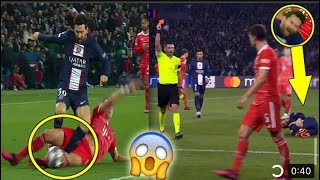 Pavard Almost broke Messi leg & Red card against PSG