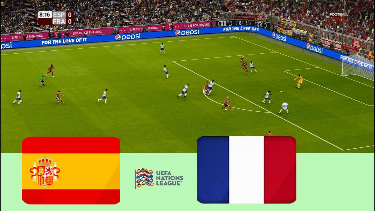 UEFA Nations League Semifinal | Spain vs France | PES 2021 Full Match Simulation