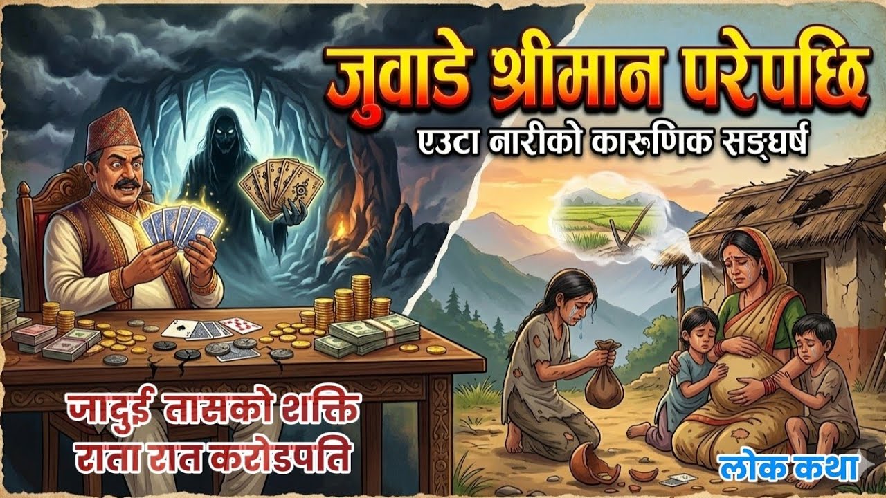 जुवाडे श्रीमान परेपछि||जादुई तासको शक्तिले बनाएको करोडपति, तर अन्त्यमा के भयो?लोक  कथा