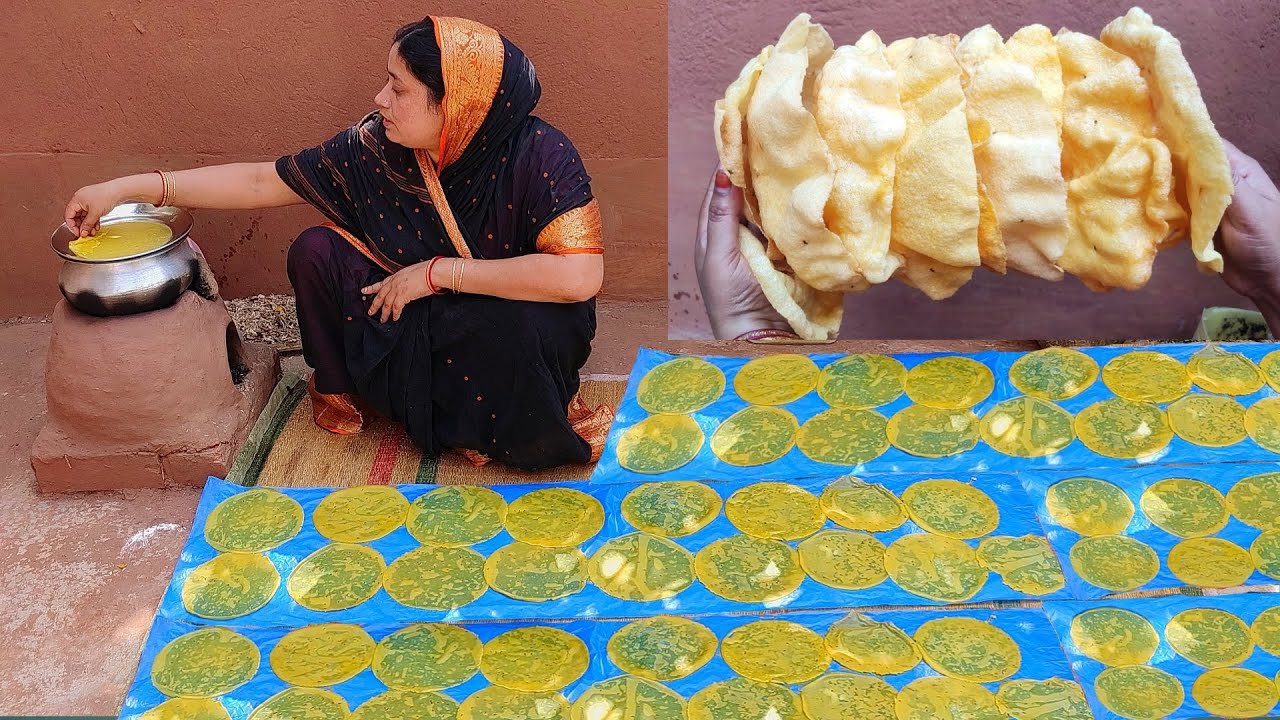 ভাঁপ ও বেলে নেওয়ার ঝামেলা ছাড়াই এক বাটি ময়দায় আমি অনেকগুলো মেলার মত বিগ পাপড় তৈরি করেছি