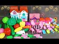 6 Minutes Satisfying With Unboxing Barbie doll Pink House &amp; Mini Toys &amp; vegitable Review Toys | ASMR
