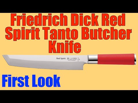 Friedrich Dick Red Spirit Tanto Butcher Knife First Look