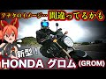 【グロム125】は想像と全然違った！あなたは大丈夫？【HONDA(ホンダ)GROM125 MSX125】
