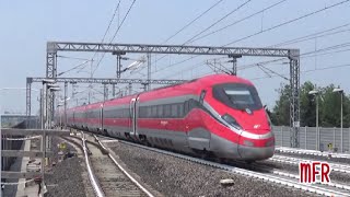 TRANSITI A 300 KM/H di FRECCIAROSSA 1000, FRECCIAROSSA e ITALO a REGGIO EMILIA AV MEDIOPADANA.